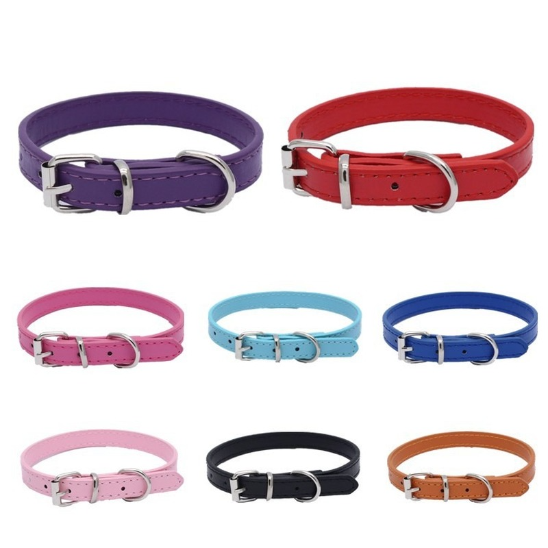 Collare regolabile per cani SHENGMEIYU in pelle di PawParty Store_voghion.com