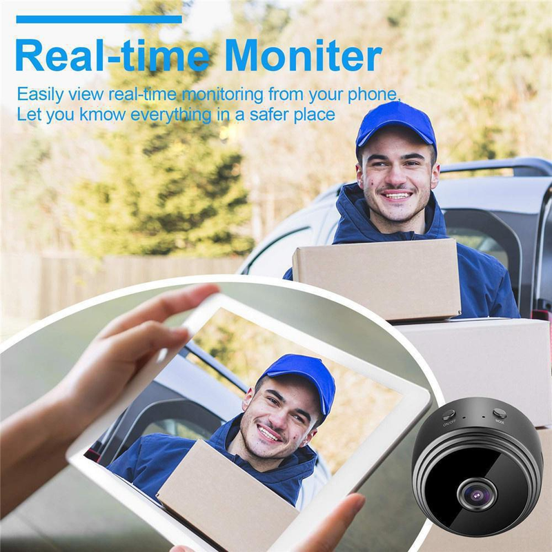 (1/2/4 szt.) 2023 Kamera Mini WiFi Szpieg Full HD 1080P Bezprzewodowa Ukryta Kamera Aktywowana Noktowizor Bezpieczeństwo Niania Kamera Nadzorcza Do Samochodu Dom Biuro_voghion.com