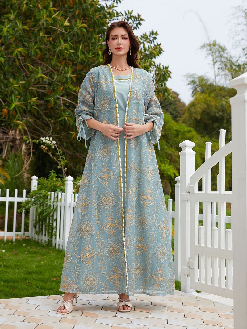 Abito da sera musulmano saudita in due pezzi, abito da donna_voghion.com