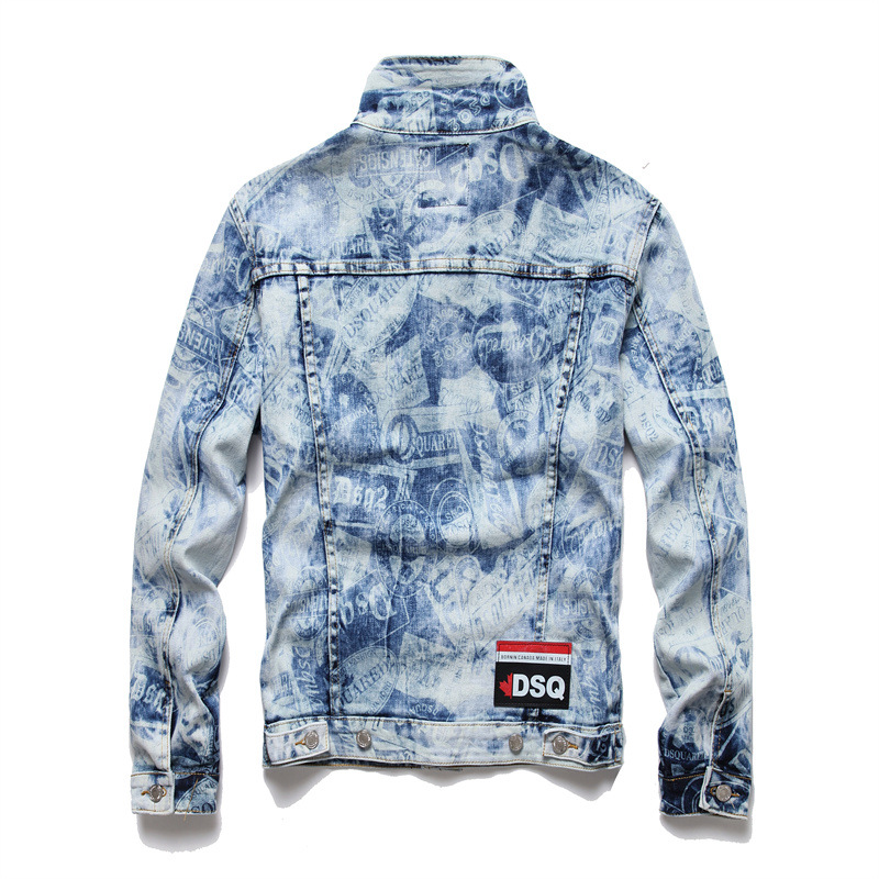 Laser 3D stereoskoopilised teksad Slim Fit väikese sirge toruga loominguline muster Maple Leaf Flying Hero Icon_voghion.com