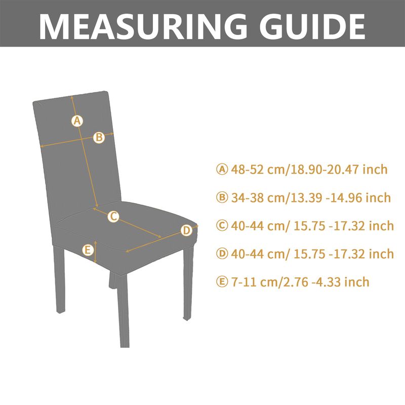 Stretchable Chair Covers, Full Coverage Non-Slip Dining Chair Slipcovers, Modern Minimalist Thick Winter Fabric, One-Size Fits Most_voghion.com
