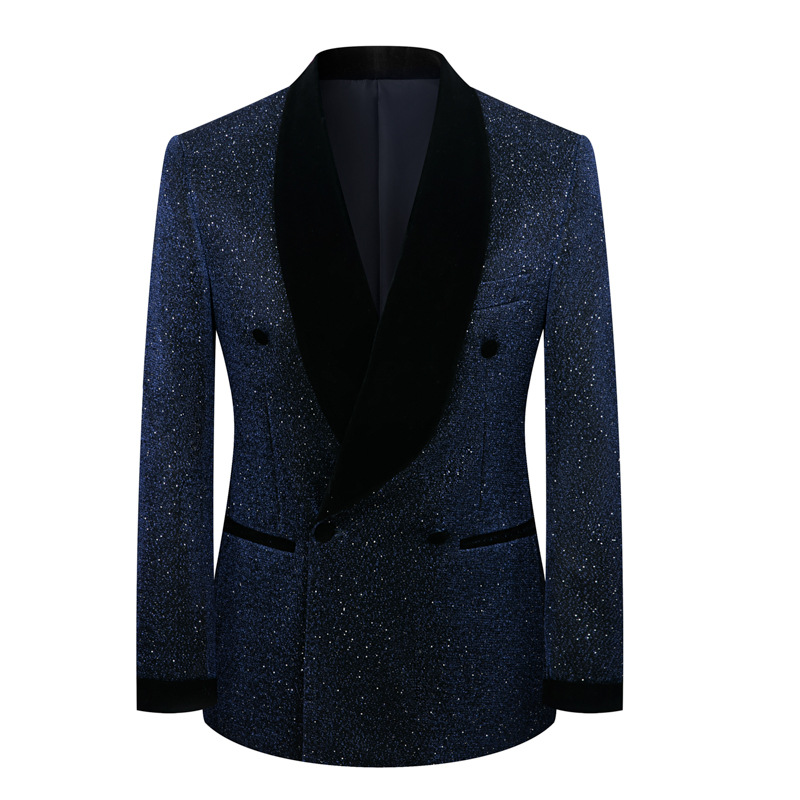 CT Shiny Stage Men's Plus Size Jacket Wedding Host Suit Performance Costume_voghion.com
