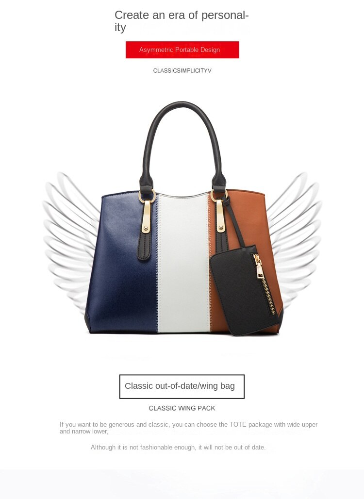 Borse Donna New Fashion Contrasto di colore Combo Set di quattro pezzi Borsa a tracolla Messenger Clutch_voghion.com