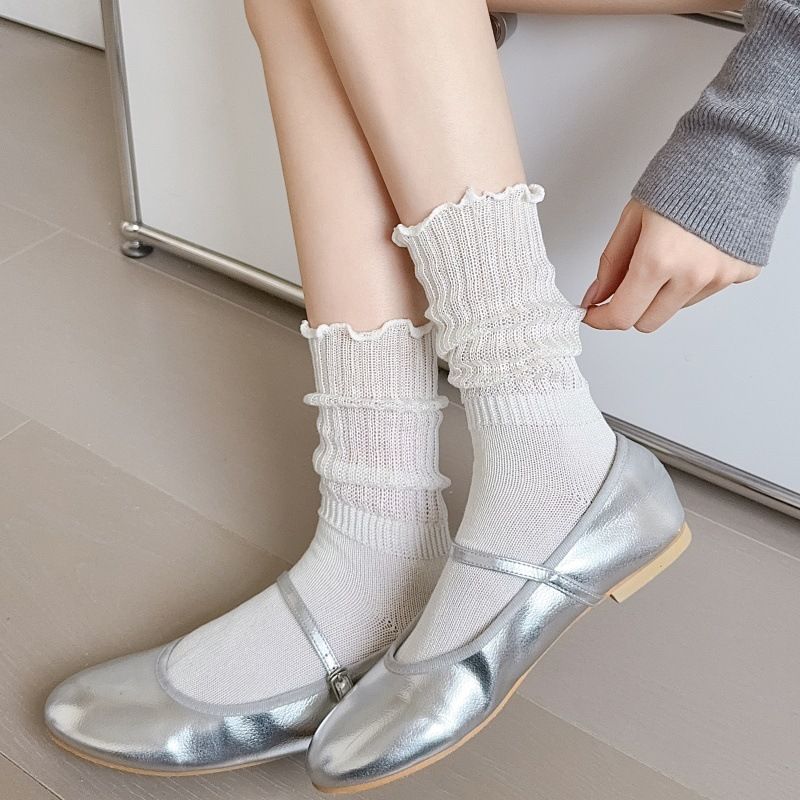 Estilo universitario de moda para mujeres primavera verano color sólido tejido grueso rayas verticales tubo largo holgado Ins tendencia encaje_voghion.com