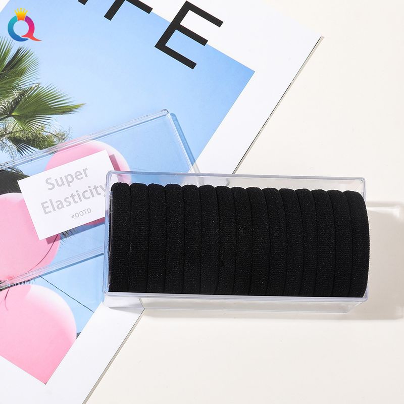 Set di elastici per capelli morbidi ed eleganti - Confezione da 15 pezzi con elevata elasticità, delicati sui capelli, colori alla moda per donne e ragazze_voghion.com