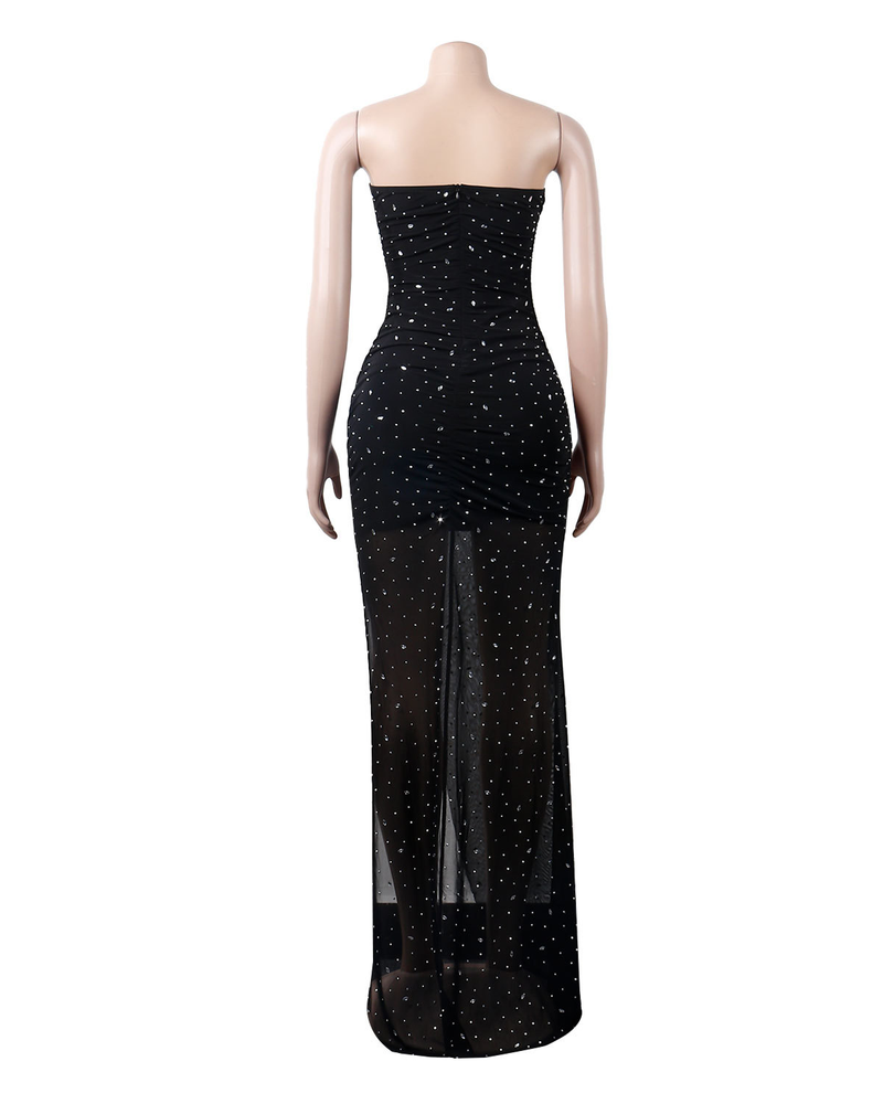 Women's fashion sexy slim drill dress_voghion.com