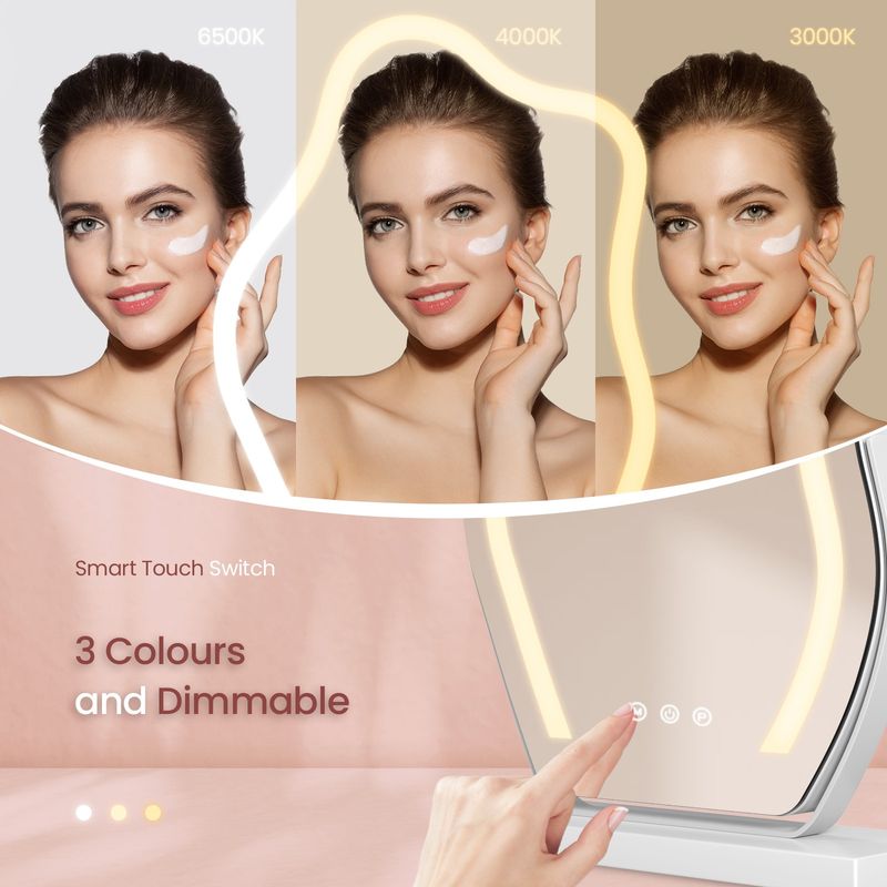 Hollywood Vanity Mirror With LED Lights Dimmable For Make Up Dressing Table_voghion.com