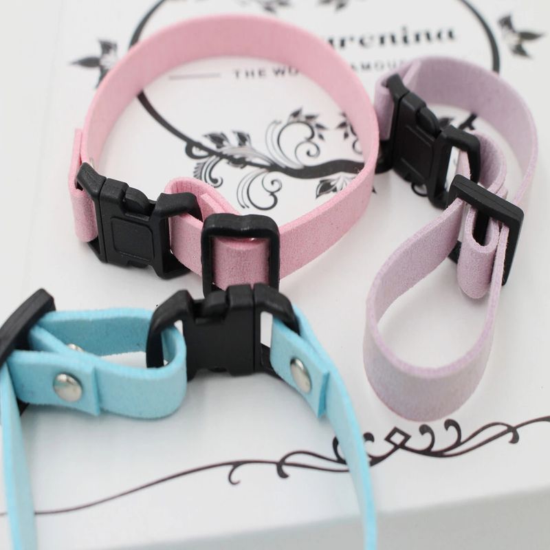 Papillon in velluto coreano, collare per animali domestici, regolabile, accessori fatti a mano con fiocco per cani_voghion.com