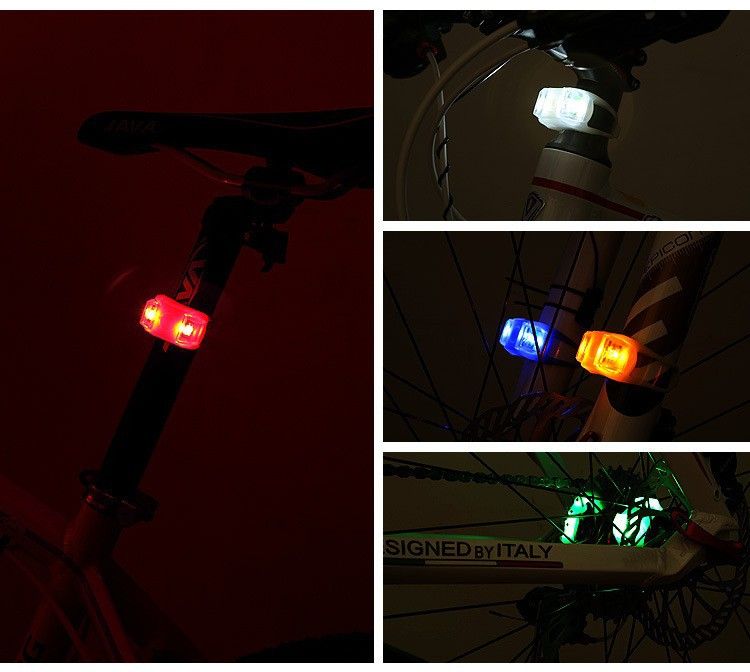 Fahrrad Sechste Generation Doppel Auge Frosch LED Warnung Balance Ausrüstung Mountainbike Nacht Reiten Licht_voghion.com