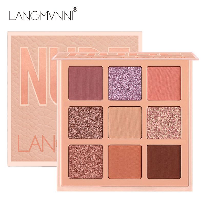 Paleta 9 kolorów Nude Eyeshadow Powder Makeup Palette Matte Shimmer Eye Pigmented Powder Make Up New Warm Earth Color Eyeshadow_voghion.com