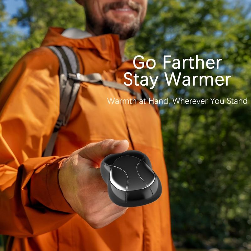 2-in1 Magnetic Self-Heating Hand Warmer With Large Capacity And Digital Display Portable Heater For Outdoor Activities_voghion.com