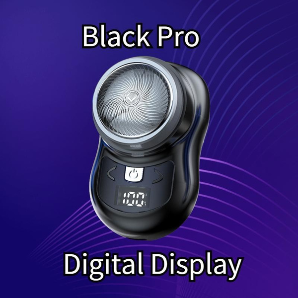 Mini-Elektrorasierer für Männer, Reiserasierer, Taschen-Digitalanzeige, Größe, waschbar, wiederaufladbar, tragbar, kabellos, Rasierer für Herren_voghion.com