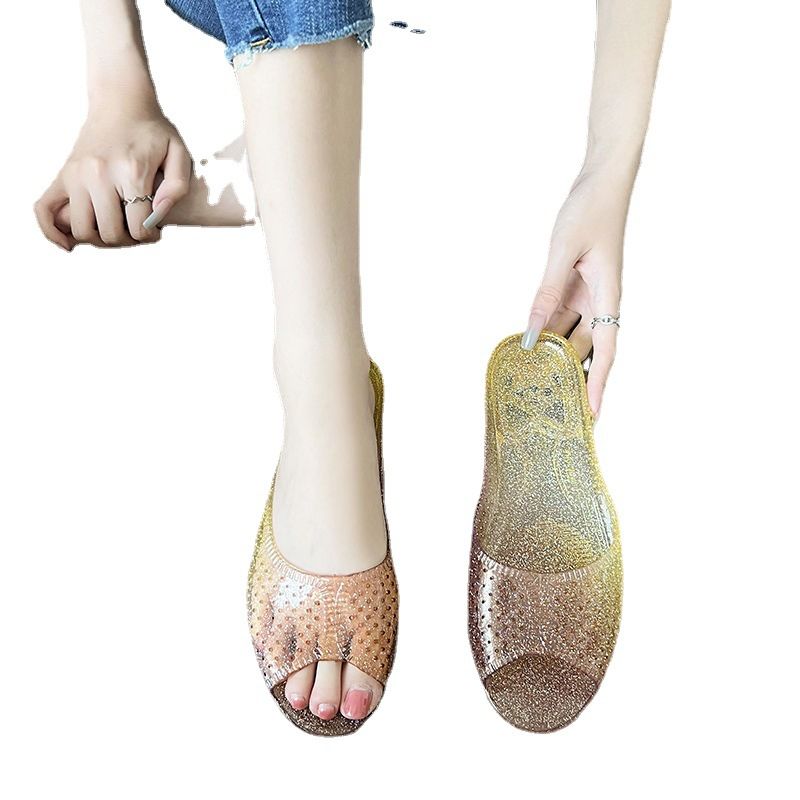 Nuove pantofole estive da donna, in cristallo, per esterni, per interni, antiscivolo, per il bagno e la casa, in gelatina_voghion.com