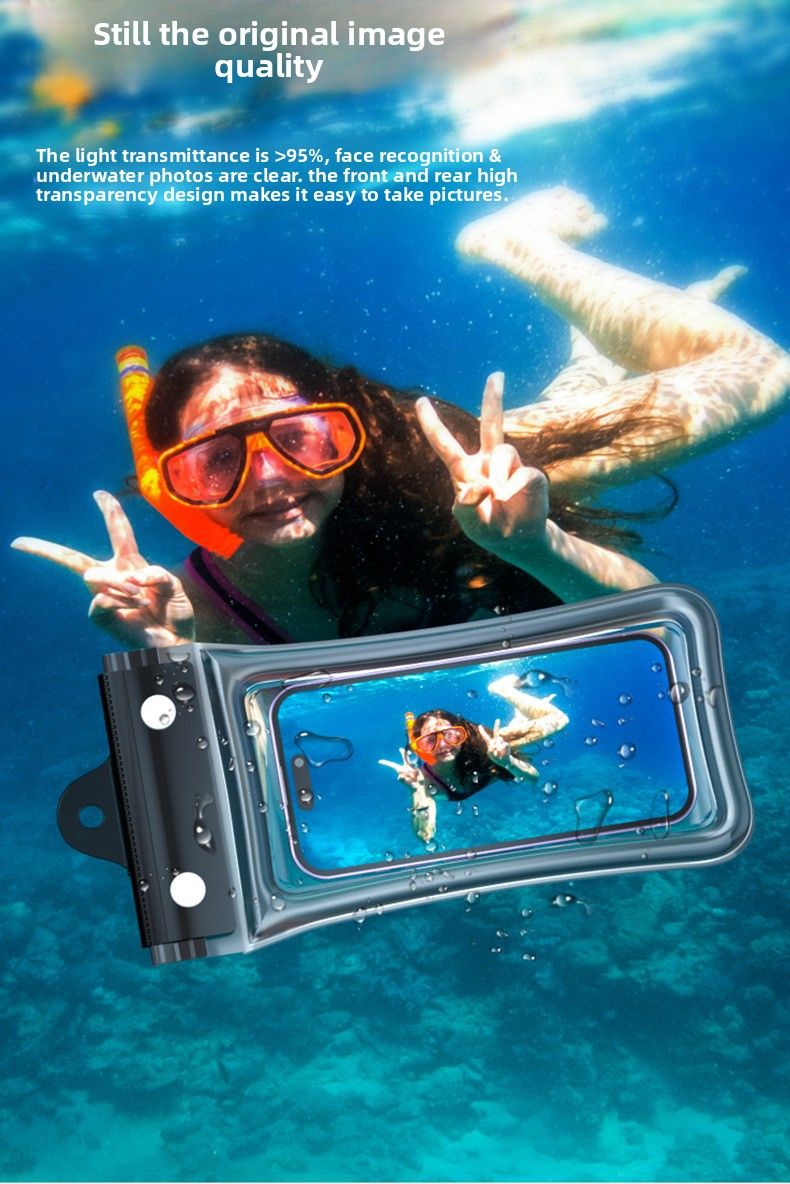 Wasserdichte Handytasche mit schwimmendem Touchscreen-Airbag, Schwimmen, Rafting, 70 % Rabatt auf gradversiegelte Tauchtasche für Fahrer_voghion.com