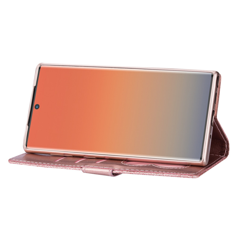 Portafoglio Glitter Card Slot Custodia in pelle Flip per Samsung Galaxy S23 Ultra S22 S21 Plus S20 FE A04s A13 A14 A33 A34 A52 A53 A54_voghion.com