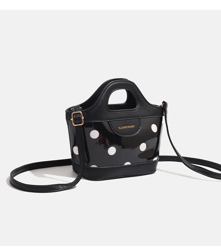 CHARHP&KEJNT2024 new high-end fashion polka dot crossbody bag handbag versatile vegetable basket_voghion.com