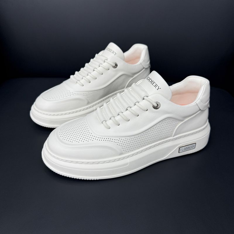 Suitable For All Seasons Trendy Versatile Thick-Soled Height-Increasing White Sneakers Dad Men's Summer 2025 New Breathable Sports Casual Shoes_voghion.com