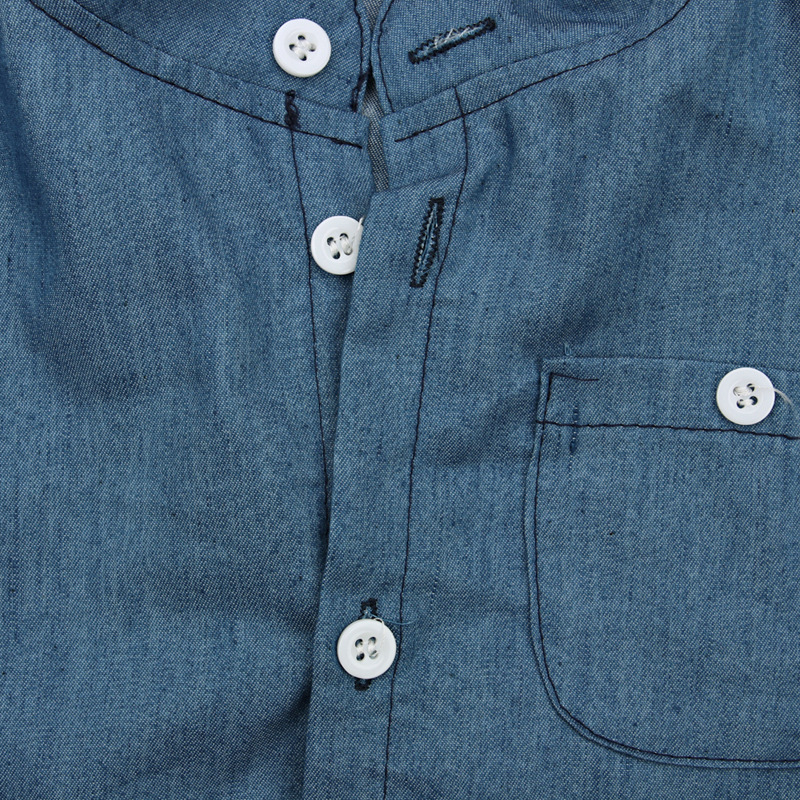 Chemise d'été bleue à manches courtes pour garçons, mère et enfant, haut + short blanc, tendance, deux ensembles d'ins_voghion.com