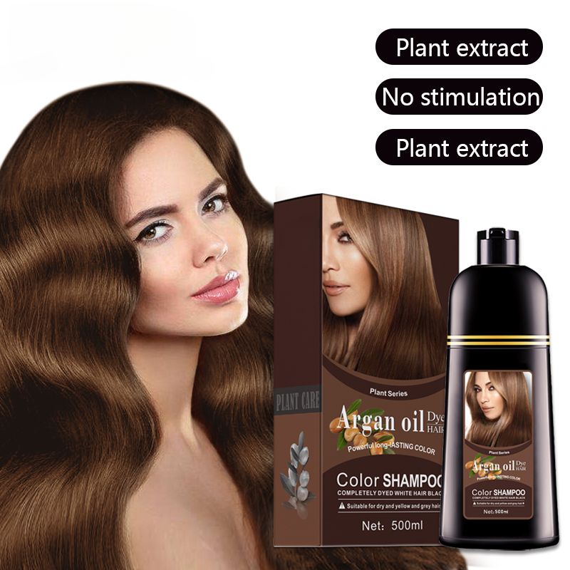 Mokeru Natuurlijke Bruine Kleur Permanente Haarkleur Shampoo Langdurige Haarverf Shampoo Voor Vrouwen Professionele Haarverf_voghion.com