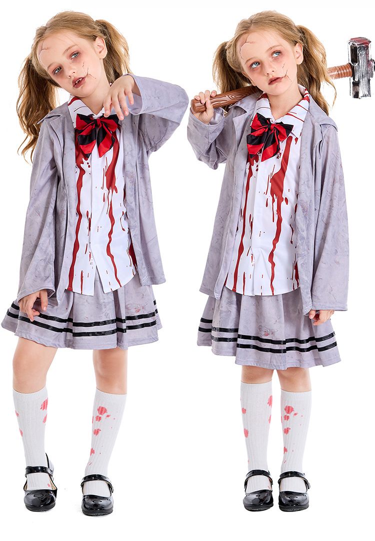 Halloween Kostüm Akademie JK Perséinlechkeet gro Studenten Vampir COS Bühnenoptrëtt Zombie Kleeder_voghion.com