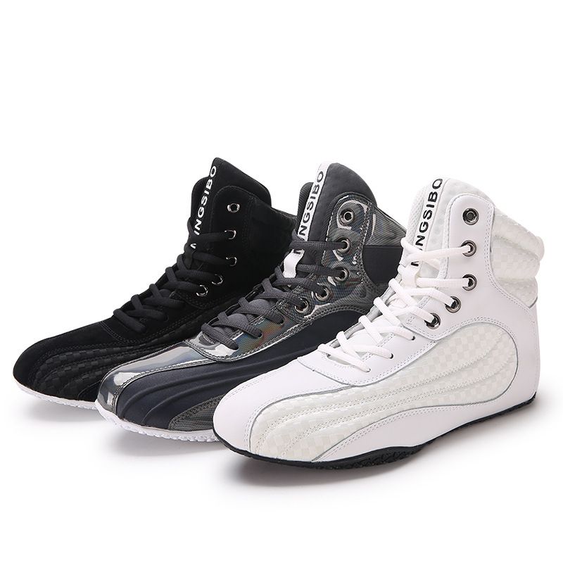 Neue Boxschuhe, High-Top-Sanda-Schuhe für Männer und Frauen, Kniebeugen- und Kreuzheben-Kampftrainingsschuhe, Wrestlingschuhe, Fitnessschuhe_voghion.com