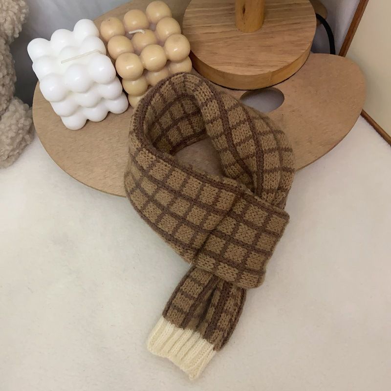 Écharpe marron pour chien, Teddy Bichon Schnauzer, bouledogue français, chat, animal de compagnie, automne hiver, chaud, cache-cou, 2024_voghion.com
