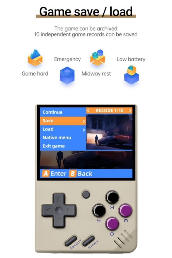 AMPOWN MIYOO Mini V4 Console di gioco FC portatile PS1 Arcade Open Source in stile classico, comunicazione wireless_voghion.com