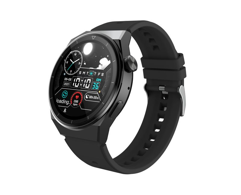 Relógio esportivo eletrônico inteligente com Bluetooth NFC, pressão arterial e frequência cardíaca_voghion.com