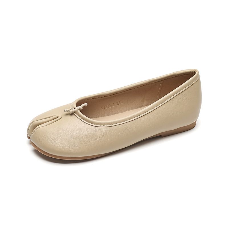 Platte schoenen voor kinderen met een ondiepe mond, veelzijdige schoenen met één pedaal, zachte zolen en een sub-teen varkenspootjesschoenen_voghion.com