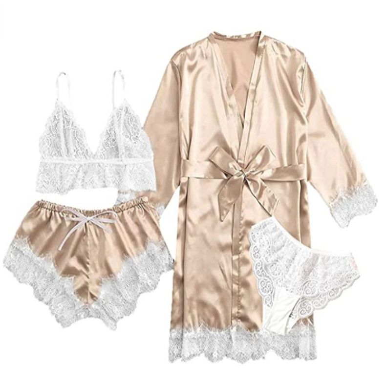 Drop Shipping Wholesale Winter Ladies Night Gown Wear Suits Sleep Wear Women Pamas Set Plus Size Pama Women'S Sleepwear_voghion.com