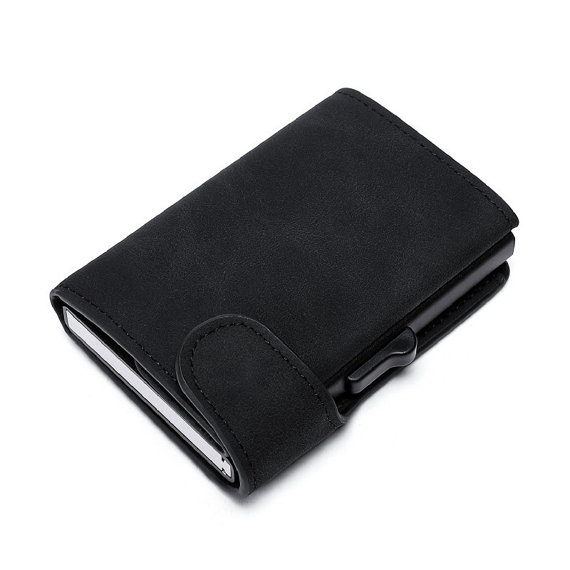 Brand High Quality Aluminum Alloy Card Case Wallet, Credit Card Bag Side Push_voghion.com