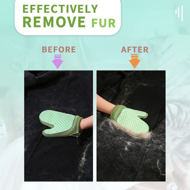 Handschuh für Katzen und Hunde, Fellbürste, Tierhaarentfernung zum Reinigen, Fellpflegehandschuh von PawParty Store_voghion.com