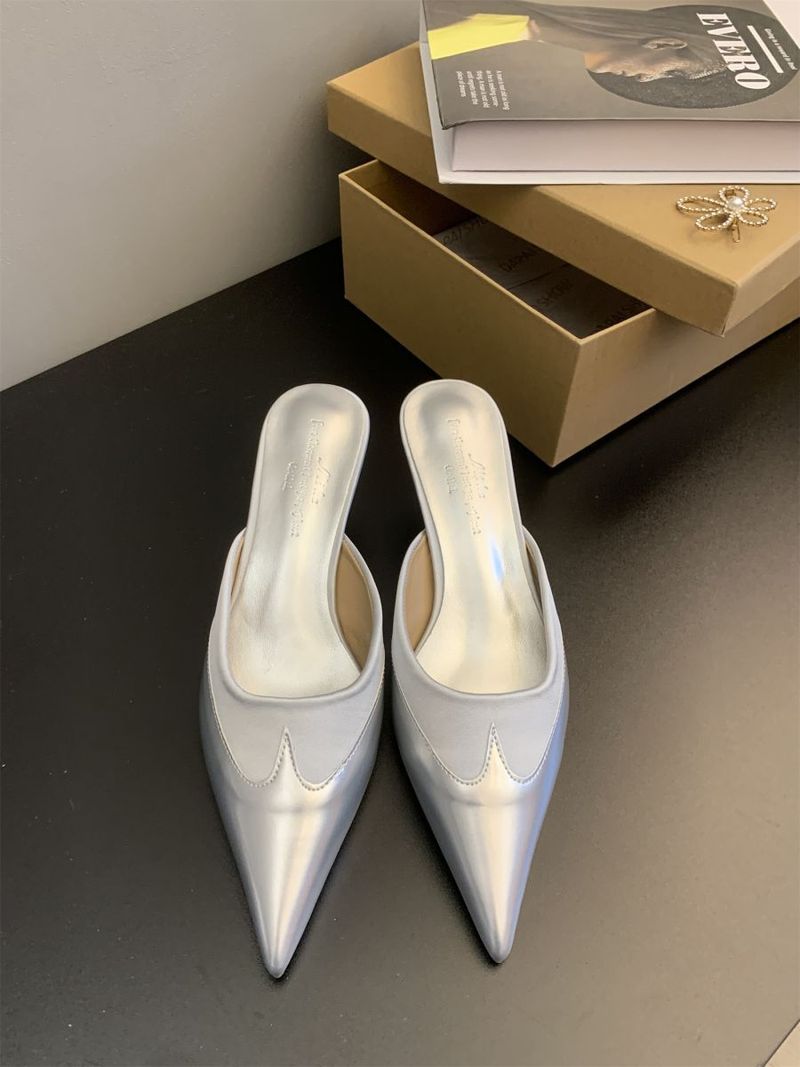Scarpe pigre MÜ Ller con blocchi di colore 2025, nuove pantofole Baotou fresche da donna, design snellente primaverile, versatili per_voghion.com