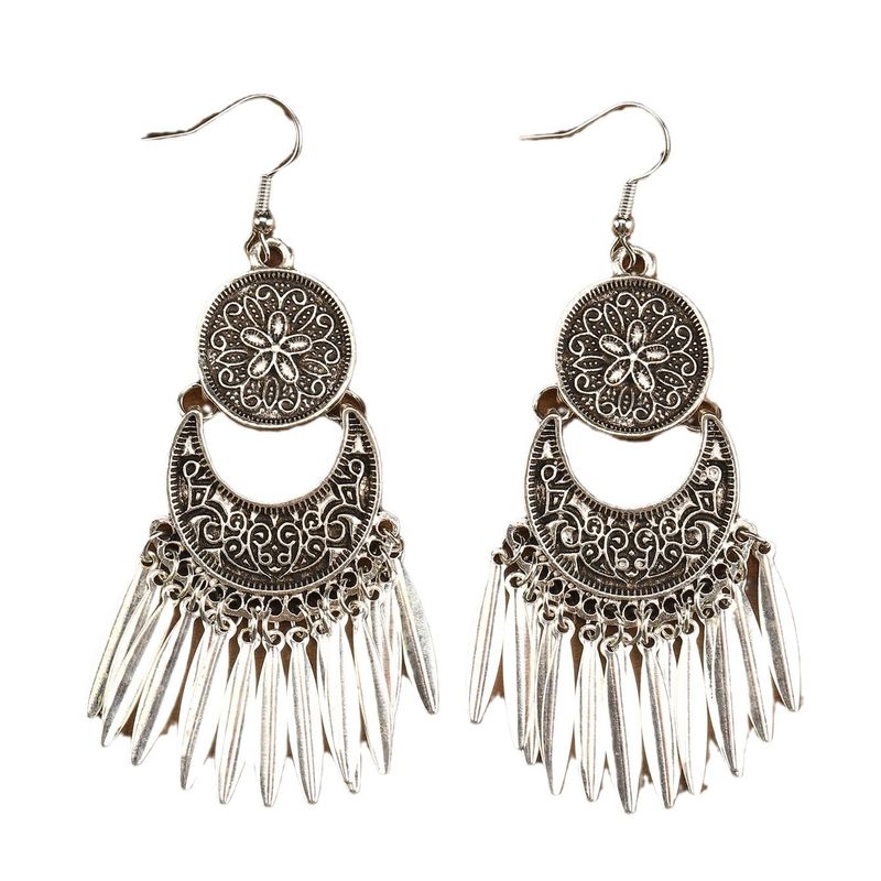 Ouerréng am ethnesche Stil mat Vintage-Print, bohemesche Ouerréng, personaliséiert an villfälteg Ouerréng_voghion.com