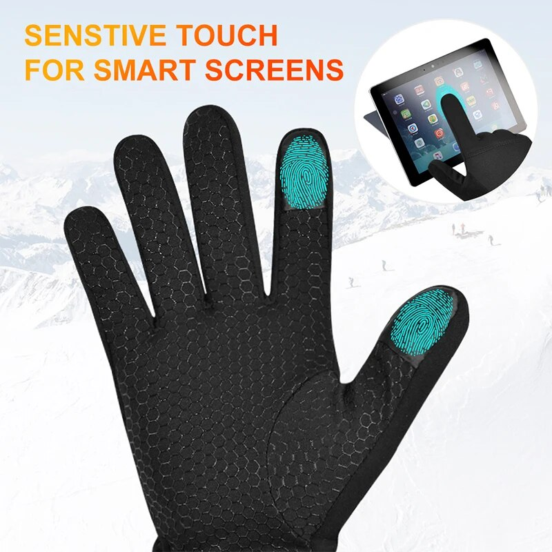 Handschuhe Elektrisch Beheizt Ski Winter Warm Unterstützung Touchscreen Handschuh Männer Frauen SnowboardingThermal Skifahren Liner für_voghion.com