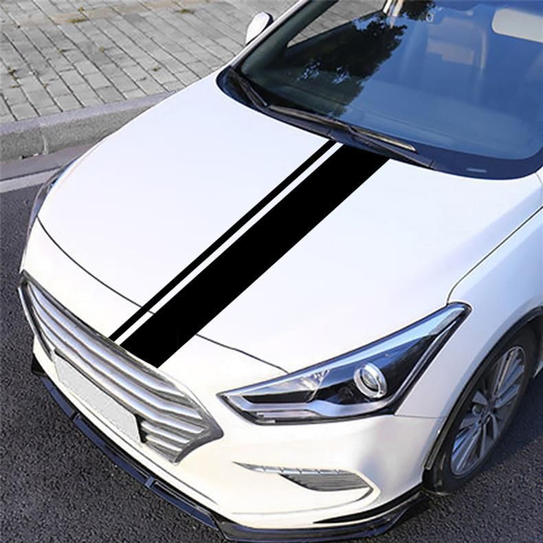 Body Waistline Side Skirt Stripes Rearview Mirror Hood Full Car Decal Stickers_voghion.com