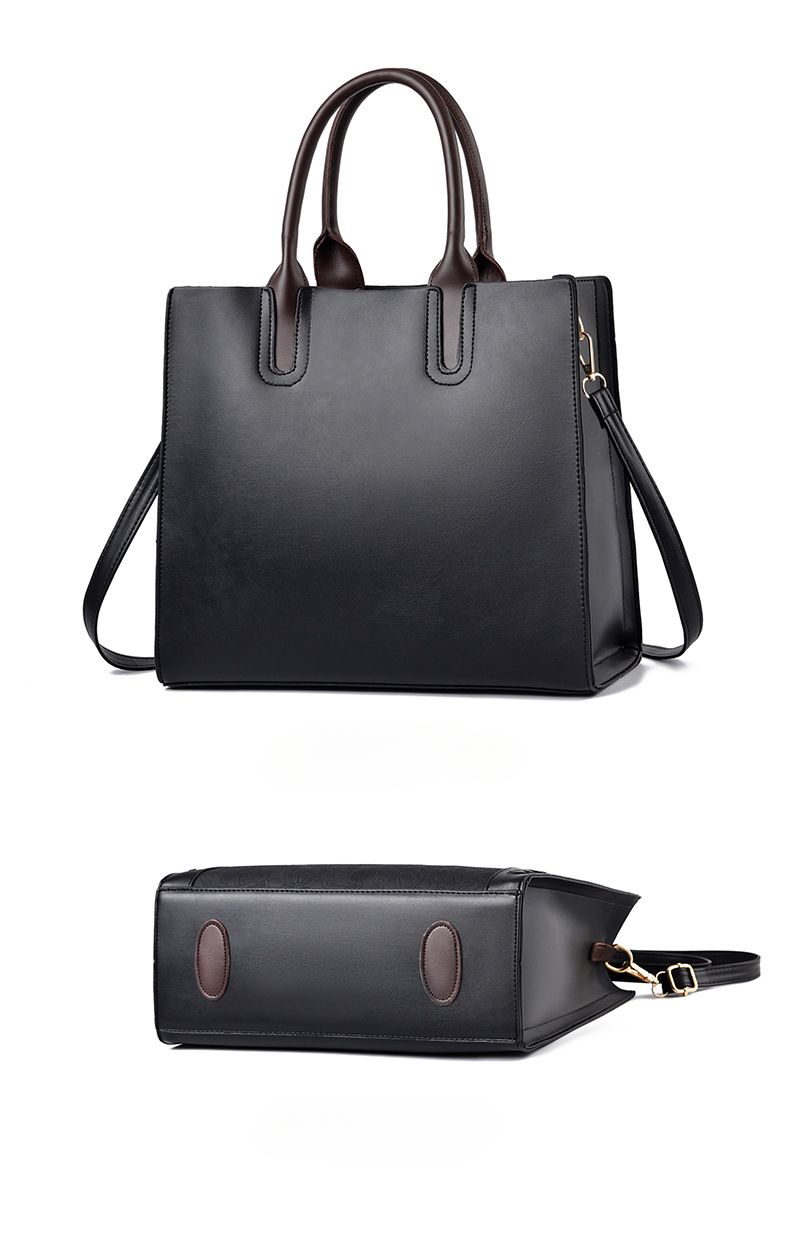 Middle-aged mother messenger bag 2024 new simple temperament shoulder soft leather bag_voghion.com