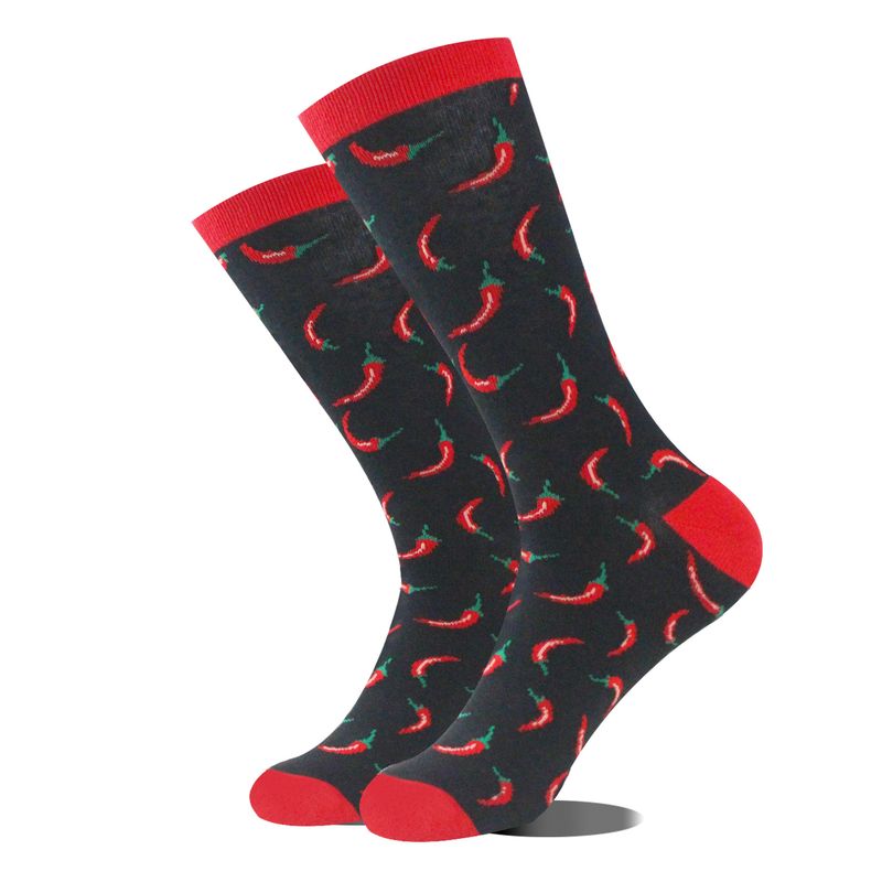 New style brand, same personalized mid length contrasting colors, men's cotton socks, trendy socks_voghion.com