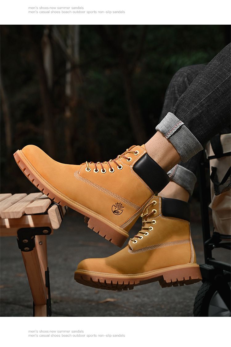 Plus-size Outdoor Men's Shoes Couple British Men's Work Shoes_voghion.com
