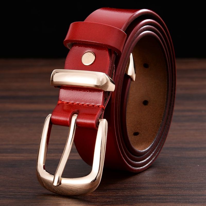 HOT Available In Plus Size Women Leather Belt Brand Ladies Length: 95-120cm Belts For Female Width:2.8cm_voghion.com