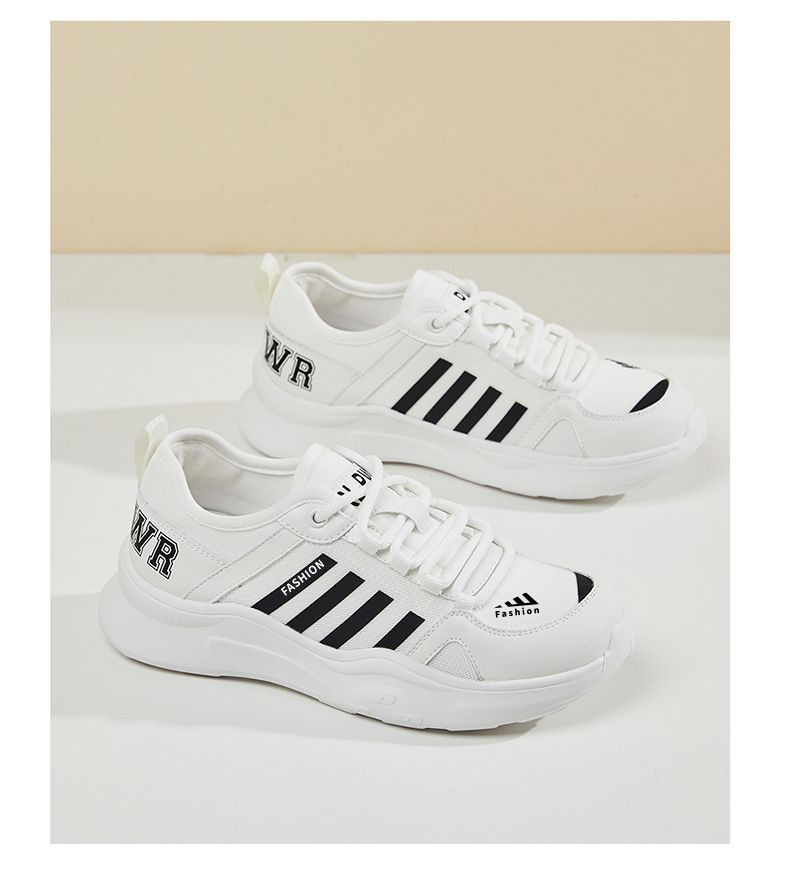 Women's Fashion Chunky Sneakers - Breathable Mesh Dad Shoes White Platform Shoes For Casual Wear_voghion.com