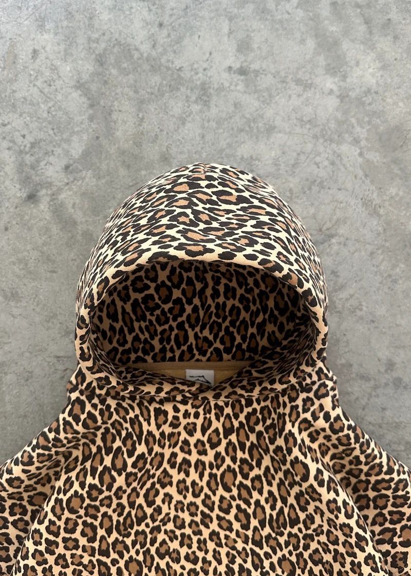 Felpa con cappuccio e cerniera stile hip hop Harajuku con stampa leopardata retrò Y2k_voghion.com