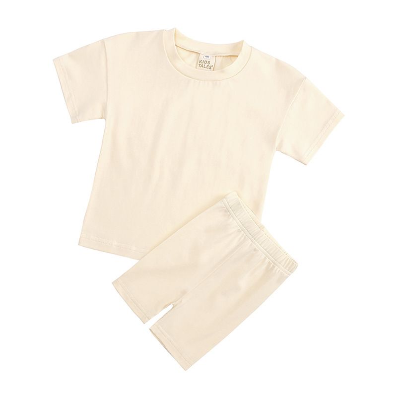 Kleinkind Mädchen Kleidung Mädchen Anzug Kurzarm Mädchen Sport Zweiteiler Anzug Neue Kinder Kurzarm Shorts Sommerkleidung_voghion.com