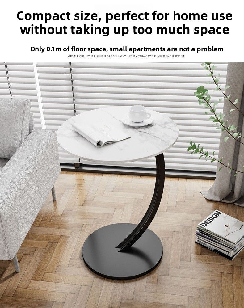 Table d'appoint moderne pour canapé, petite table basse, étagère de rangement simple pour chevet._voghion.com