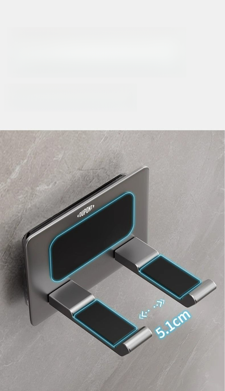 DuPont Badezimmer-Haartrocknerhalter ohne Bohren, zur Wandmontage, Leifen, multifunktionaler Kabel-Organizer_voghion.com