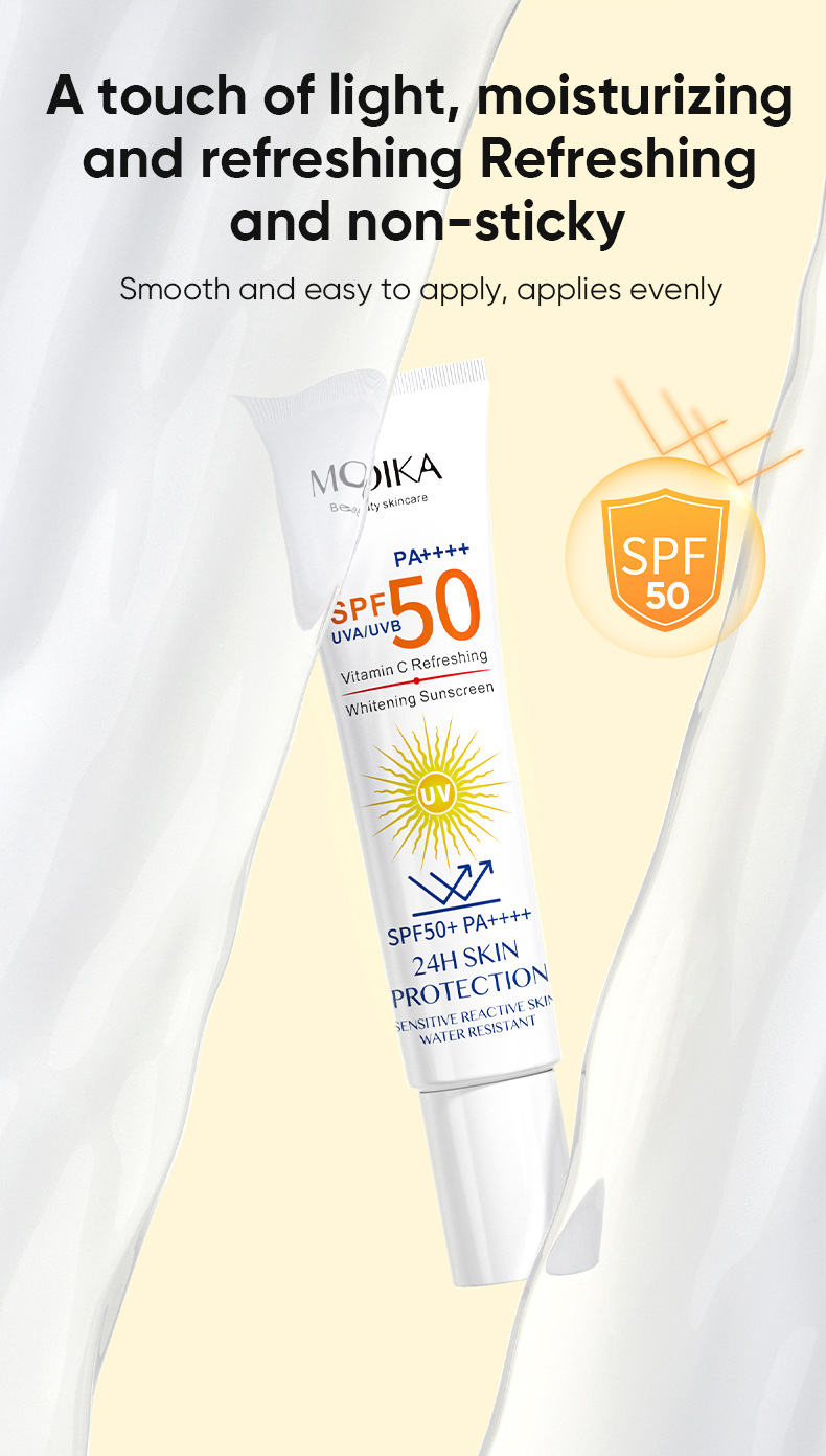 Flytande Summer Outdoor Moisturizing and Reparation Facial Hud UV Isolation Protection Cream_voghion.com