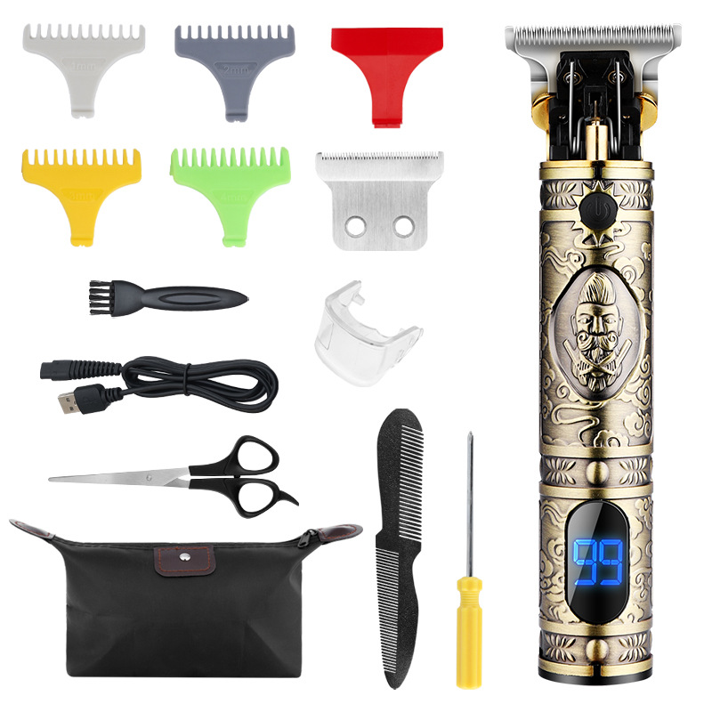 Elektrische Haarschneidemaschine, elektrische Haarschneidemaschine, Ölkopf, schnitzend, elektrische Haarschneidemaschine, T9, elektrische Haarschneidemaschine_voghion.com