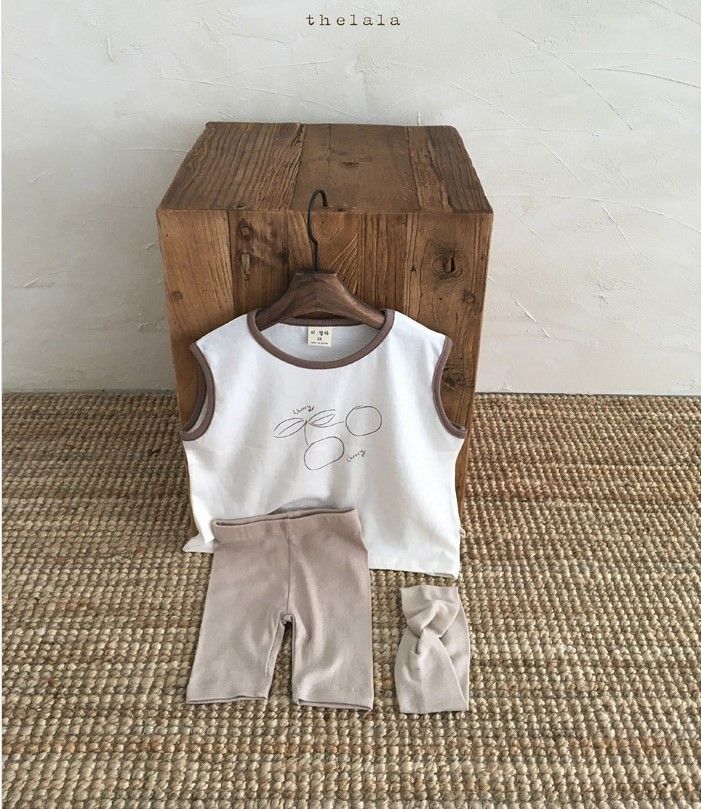 Korean baby toddler clothing, pure cotton, soft versatile, with a cropped bottom for babies. Simple and comfortable_voghion.com