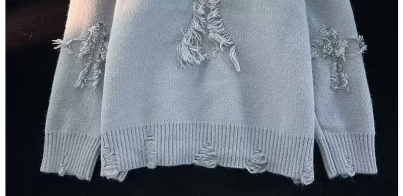 P Autumn And Winte Ipped Men S Ound Neck Pullove Tendy Band High Steet Ameican Eto Japanese Style Youth_voghion.com