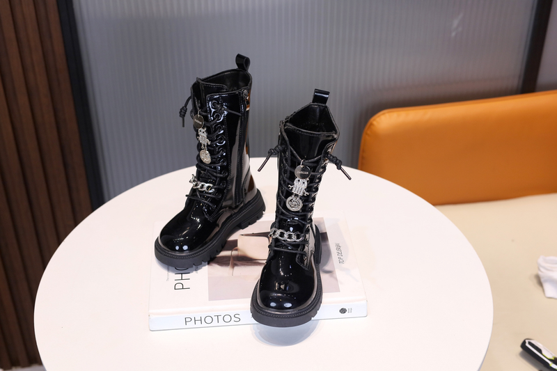 Mode-Stiefel für Kinder, Herbst/Winter, Mädchenstiefel mit weichen Sohlen und Prinzessinnenstiefel aus Wildleder für Mädchen_voghion.com